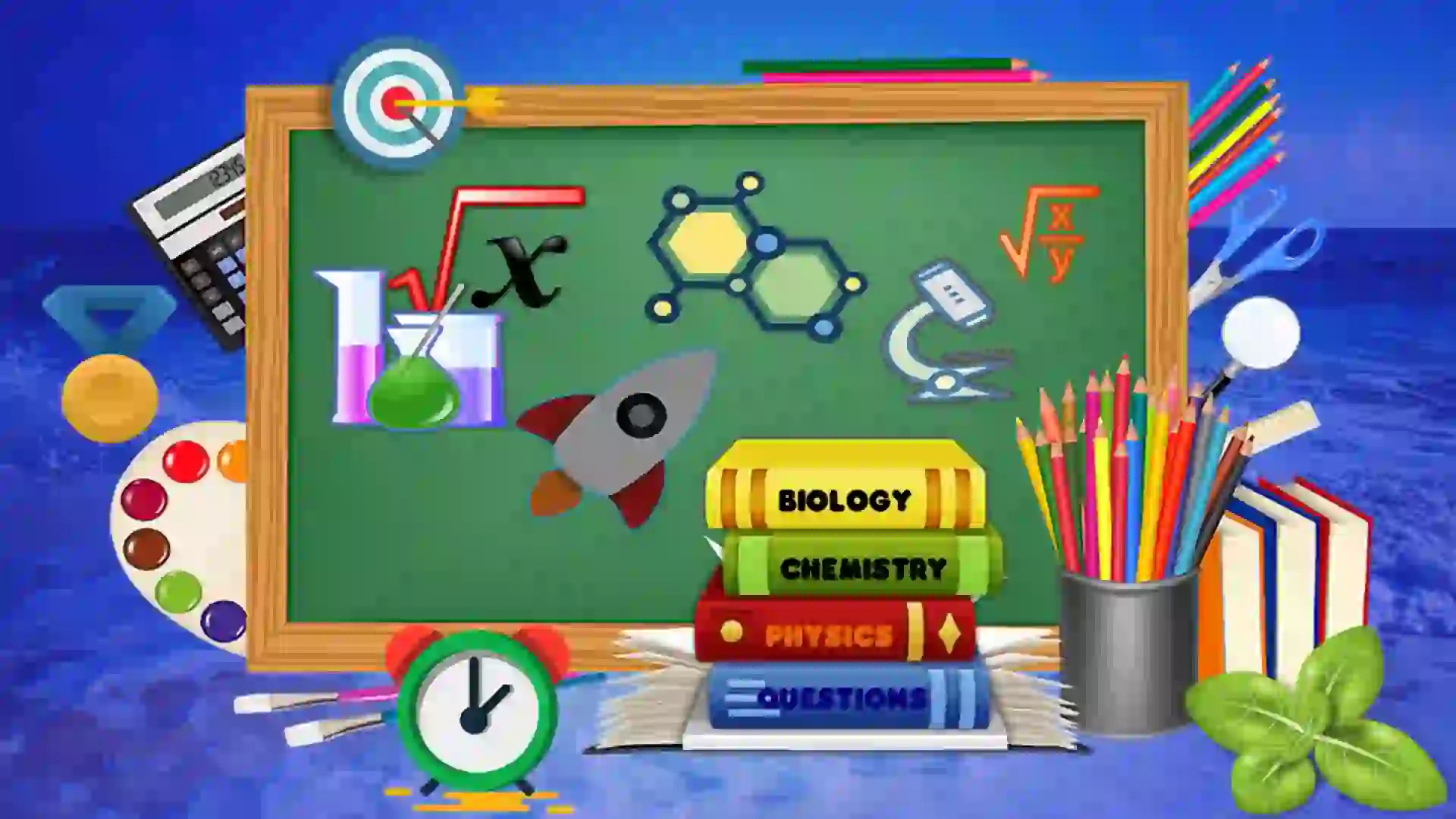 Doodle educational background image